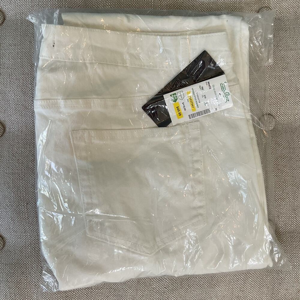 Stein Mart White Denim Jeans Womens 16 NWT